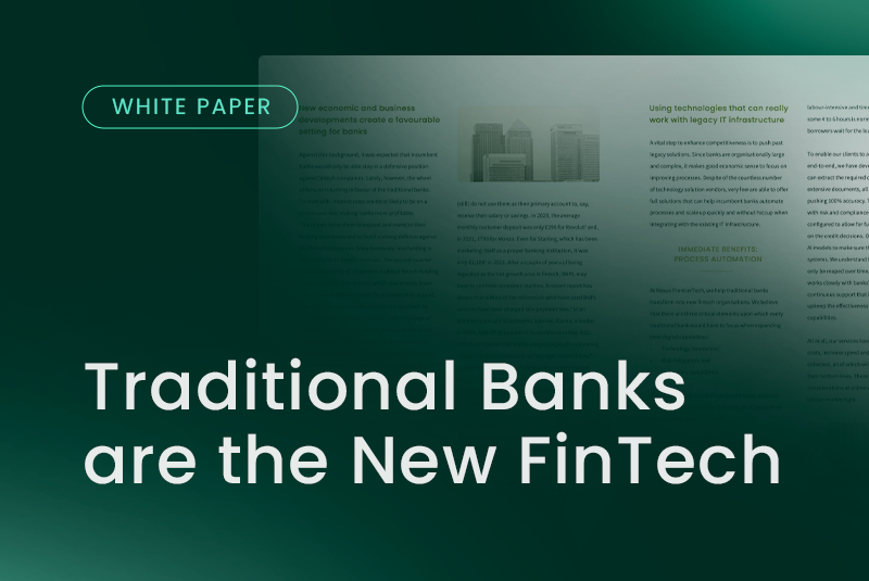 Traditional Banks are the new FinTech
