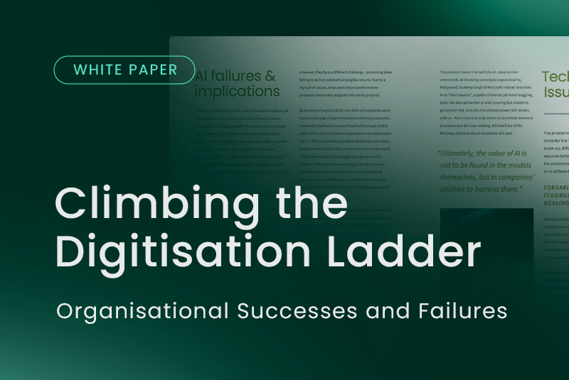 Climbing the Digitisation Ladder – Organisational Successes and Failures