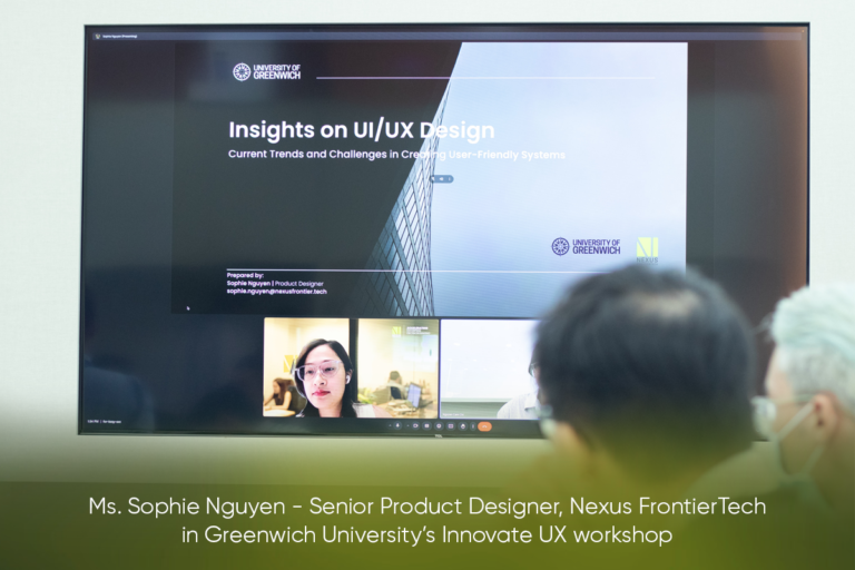 Nexus FrontierTech Participates in Innovate UX Workshop at Greenwich Vietnam University