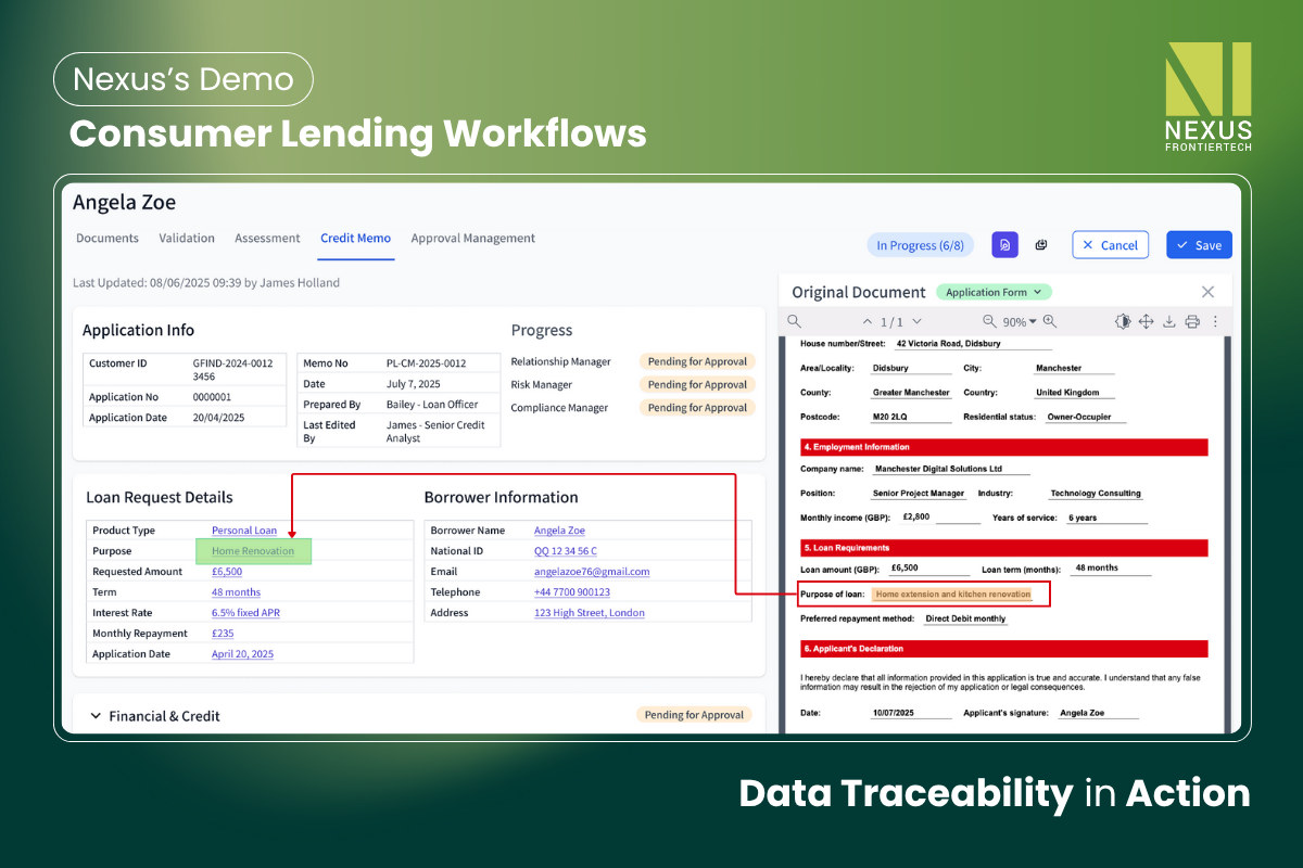 Nexus-Demo-Data-Traceability-in-Consumer-Lending-Workflows
